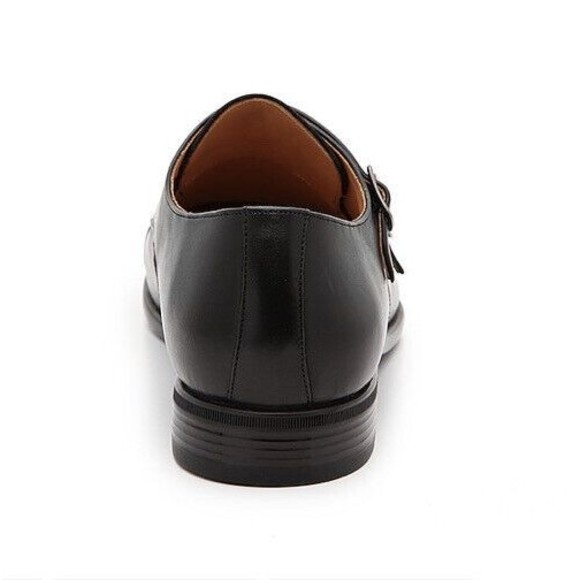 New Men Warfield Grand CARSON MONK STRAP SLIP-ON Dressy Shoes Black 10.5 Rts185 - Picture 4 of 7